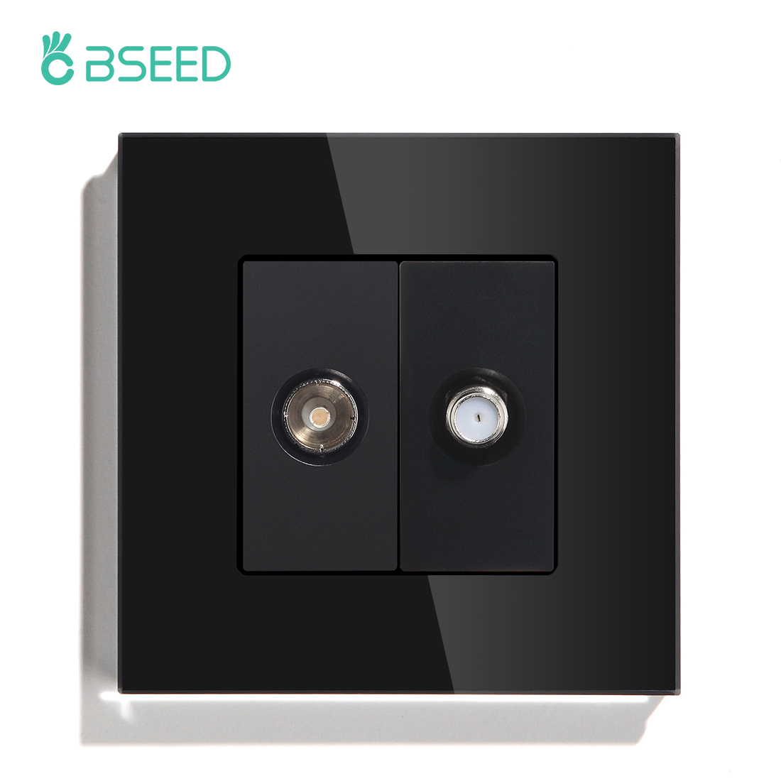 Bseedテレビ衛星壁ソケットクリスタルガラスパネル白黒ゴー - Tv Home Improvement のレビューと価格