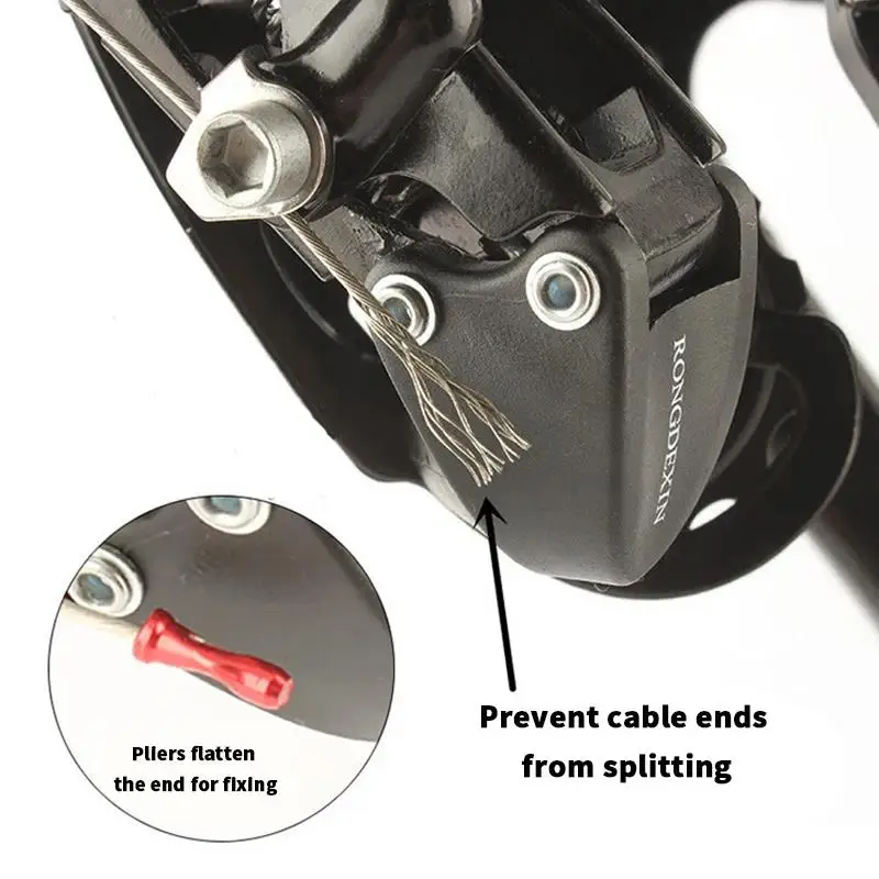 50/100 個自転車ケーブルエンドキャップアルミ合金自転車 - Wire Connector Cap のレビューと価格