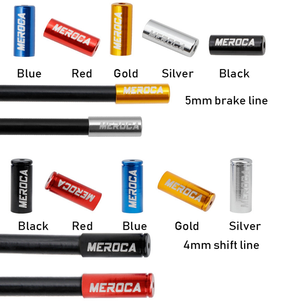 自転車ケーブルエンドキャップ,10個,4mm, 5mm,アク - Wire Connector Cap のレビューと価格