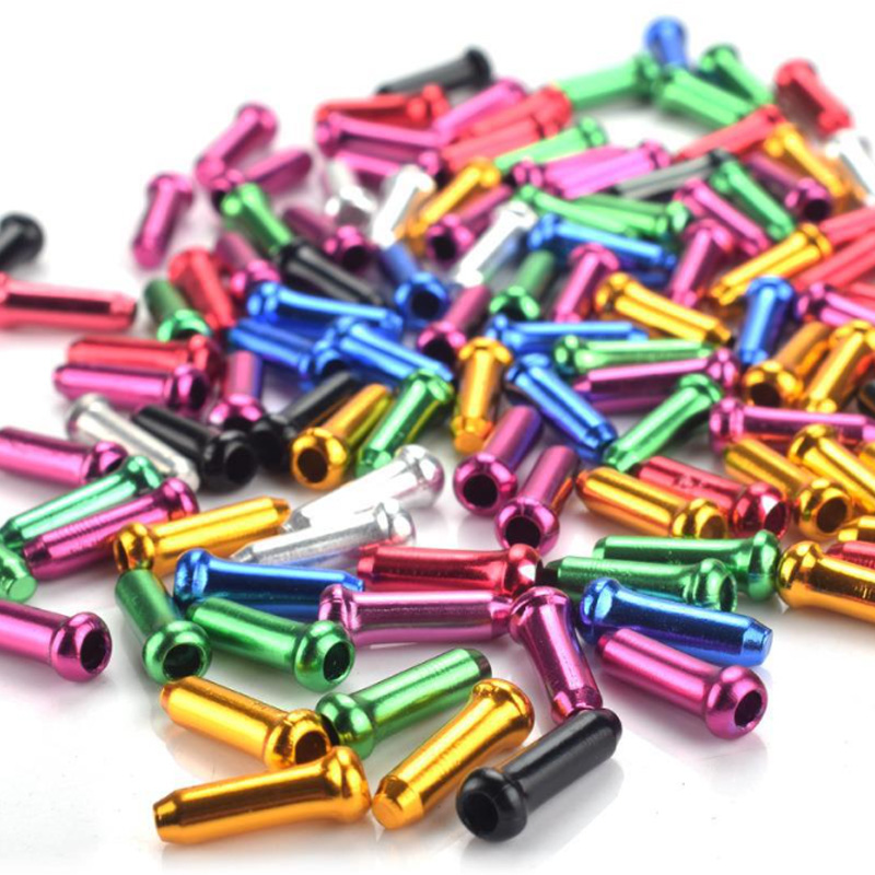 100 個バイクシフトブレーキケーブルエンドキャップ MTB - Wire Connector Cap のレビューと価格