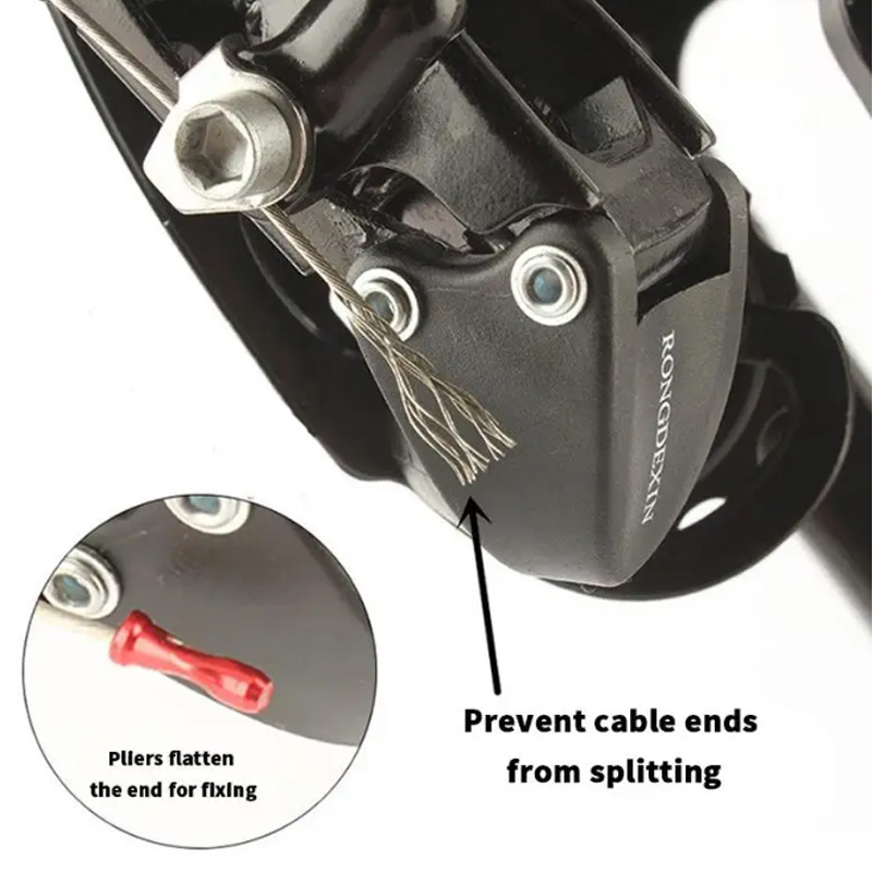 100 個バイクシフトブレーキケーブルエンドキャップ MTB - Wire Connector Cap のレビューと価格