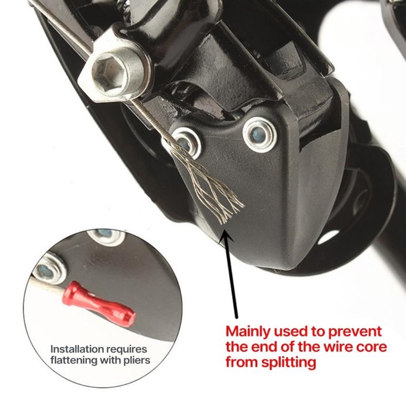 50 個自転車ブレーキシフターインナーケーブルヒント圧着 M - Wire Connector Cap のレビューと価格